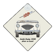Austin Healey 100M 1955-56 Car Window Hanging Sign